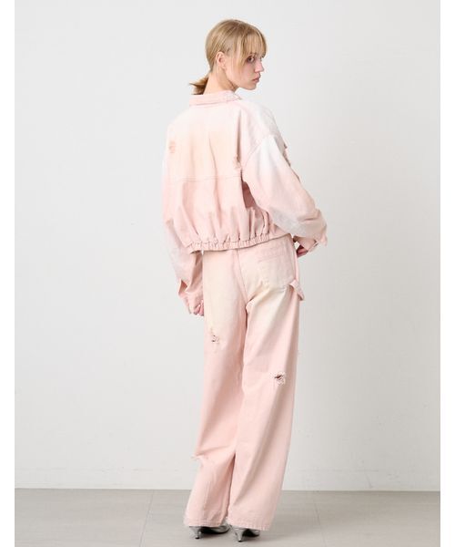 SORIN(ソリン )の「Balloon Soiled Denim Jacket/バルーン ソイルドデニムジャケット(デニムジャケット・レディース・インディゴブルー/ライトピンク・38)」の11枚目の写真