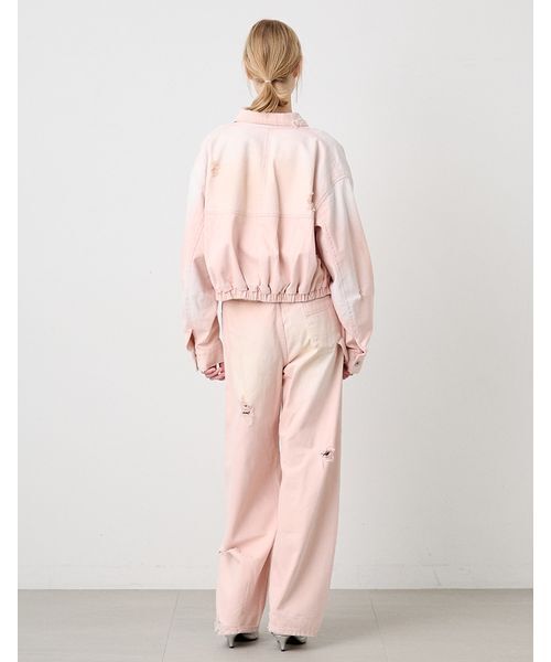 SORIN(ソリン )の「Balloon Soiled Denim Jacket/バルーン ソイルドデニムジャケット(デニムジャケット・レディース・インディゴブルー/ライトピンク・38)」の12枚目の写真