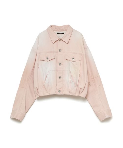 SORIN(ソリン )の「Balloon Soiled Denim Jacket/バルーン ソイルドデニムジャケット(デニムジャケット・レディース・インディゴブルー/ライトピンク・38)」の13枚目の写真