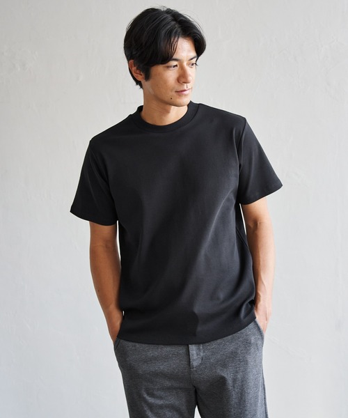 IKKA LOUNGE(イッカラウンジ)の「冷感ポンチジャケットTシャツ(Tシャツ/カットソー・メンズ・ライトグレー/ホワイト/ブラック・M/XL/L/S)」の1枚目の写真