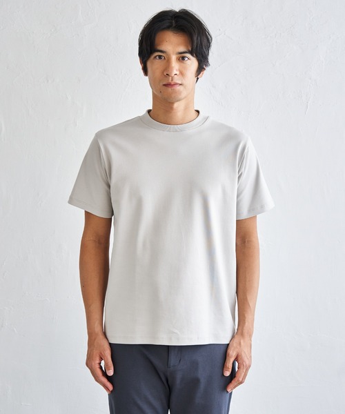 IKKA LOUNGE(イッカラウンジ)の「冷感ポンチジャケットTシャツ(Tシャツ/カットソー・メンズ・ライトグレー/ホワイト/ブラック・M/XL/L/S)」の16枚目の写真