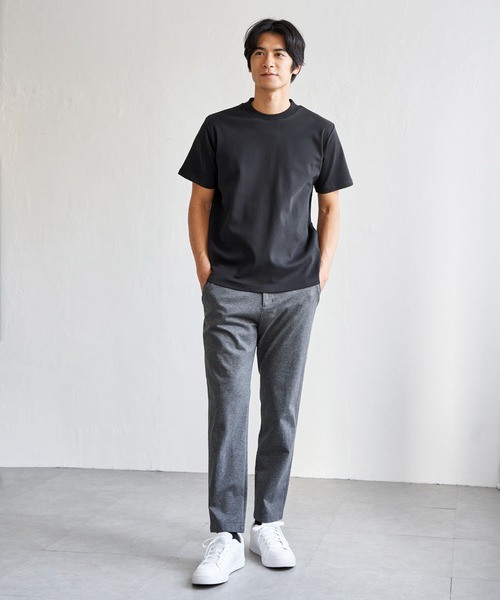 IKKA LOUNGE(イッカラウンジ)の「冷感ポンチジャケットTシャツ(Tシャツ/カットソー・メンズ・ライトグレー/ホワイト/ブラック・M/XL/L/S)」の9枚目の写真