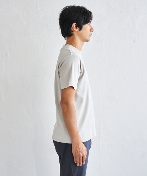 IKKA LOUNGE(イッカラウンジ)の「冷感ポンチジャケットTシャツ(Tシャツ/カットソー・メンズ・ライトグレー/ホワイト/ブラック・M/XL/L/S)」の14枚目の写真
