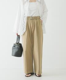 URBAN RESEARCH（アーバンリサーチ）の「『3サイズ展開』ベルト付きタックワイドチノパンツ（その他パンツ・レディース）」