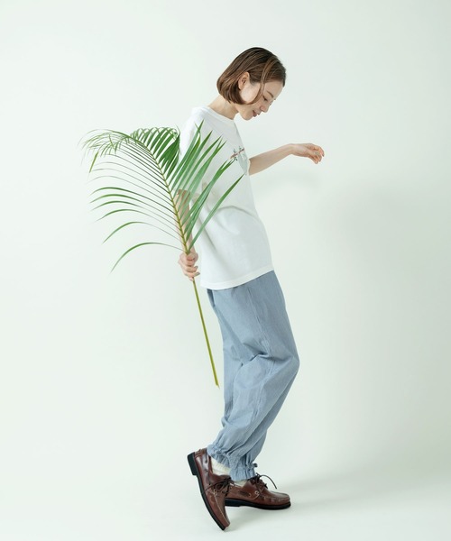 PAR ICI（パーリッシィ）の「むろいなつみ×ぱーりっしぃ ナマケモノTシャツ（Tシャツ/カットソー・レディース・グレー/ホワイト/サックスブルー・FREE）」の16枚目の写真