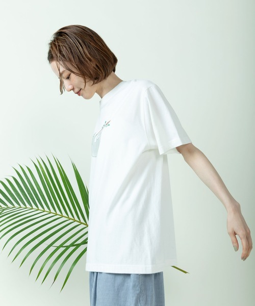 PAR ICI（パーリッシィ）の「むろいなつみ×ぱーりっしぃ ナマケモノTシャツ（Tシャツ/カットソー・レディース・グレー/ホワイト/サックスブルー・FREE）」の10枚目の写真