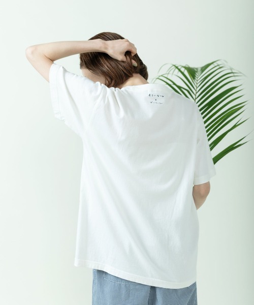 PAR ICI（パーリッシィ）の「むろいなつみ×ぱーりっしぃ ナマケモノTシャツ（Tシャツ/カットソー・レディース・グレー/ホワイト/サックスブルー・FREE）」の11枚目の写真