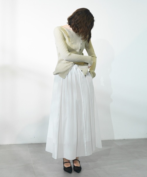 CITY TOKYO（シティトウキョウ）の「【CITY TOKYO/シティートウキョウ】クレープカットオフフレアスカート（スカート・レディース・ブラウン/ホワイト/ブラック・2/1）」の10枚目の写真