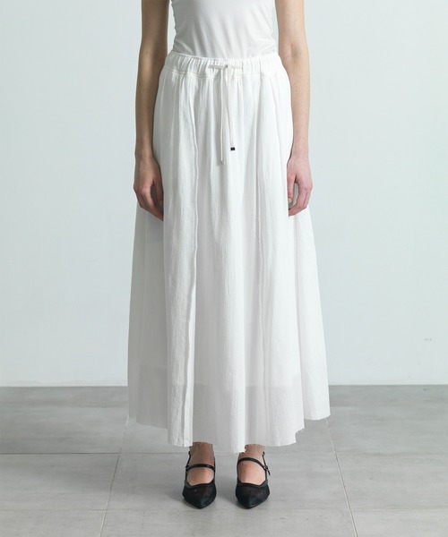 CITY TOKYO（シティトウキョウ）の「【CITY TOKYO/シティートウキョウ】クレープカットオフフレアスカート（スカート・レディース・ブラウン/ホワイト/ブラック・2/1）」の11枚目の写真