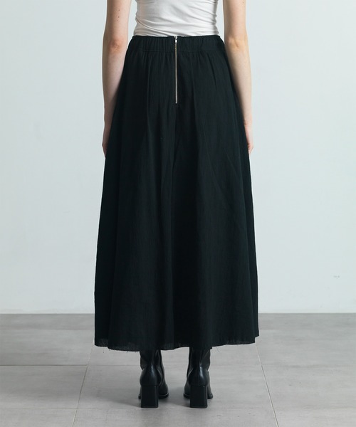 CITY TOKYO（シティトウキョウ）の「【CITY TOKYO/シティートウキョウ】クレープカットオフフレアスカート（スカート・レディース・ブラウン/ホワイト/ブラック・2/1）」の18枚目の写真