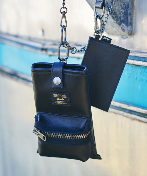 glamlips ノベルティ グラムリップス バッグ マルチショルダーバッグ Leather Multi Pouch / レザーマルチポーチ（ショルダーバッグ