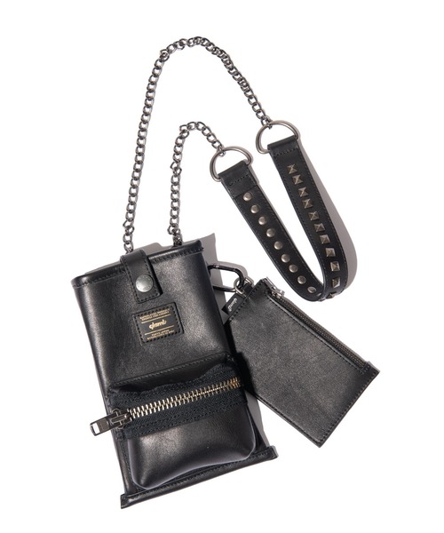 glamb(グラム)の「Leather Multi Pouch / レザーマルチポーチ(ショルダーバッグ・メンズ・ブラック・FREE)」の18枚目の写真