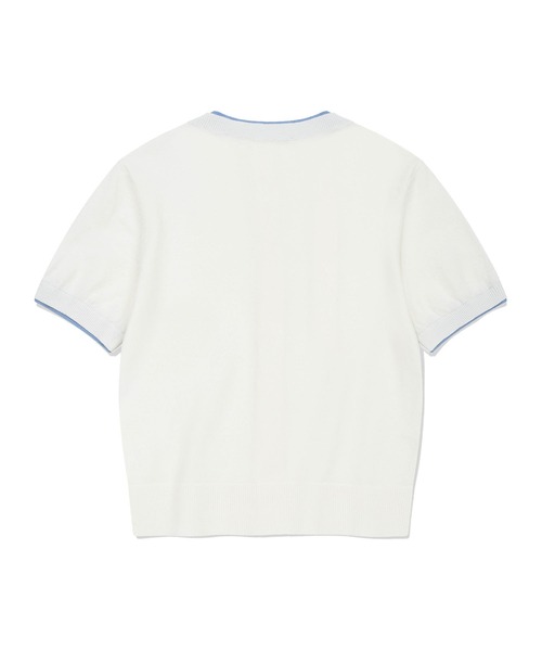 Wacky WiLLy(ワッキーウィリー)の「WOMEN'S LILY WAPPEN ROUND NECK SHORT SLEEVE CARDIGAN(カーディガン/ボレロ・レディース・イエロー/グレー/ホワイト・MEDIUM/SMALL/LARGE)」の5枚目の写真