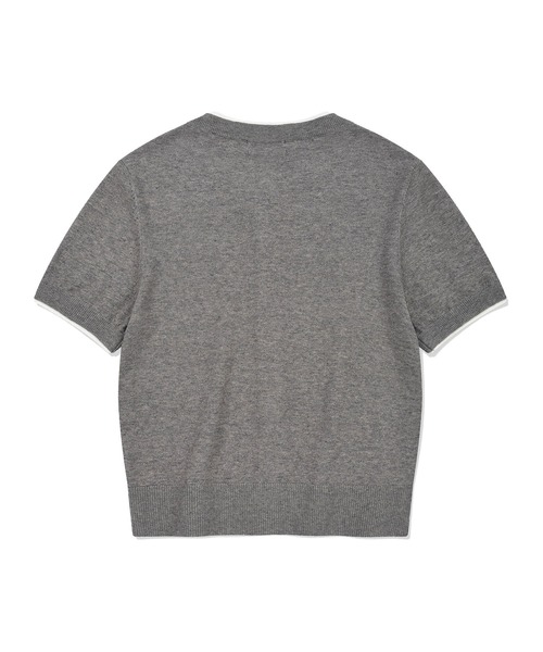 Wacky WiLLy(ワッキーウィリー)の「WOMEN'S LILY WAPPEN ROUND NECK SHORT SLEEVE CARDIGAN(カーディガン/ボレロ・レディース・イエロー/グレー/ホワイト・MEDIUM/SMALL/LARGE)」の9枚目の写真