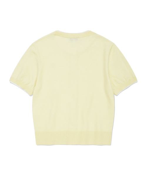Wacky WiLLy(ワッキーウィリー)の「WOMEN'S LILY WAPPEN ROUND NECK SHORT SLEEVE CARDIGAN(カーディガン/ボレロ・レディース・イエロー/グレー/ホワイト・MEDIUM/SMALL/LARGE)」の13枚目の写真