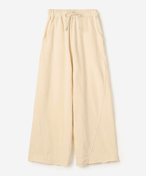 UNFIL（アンフィル）の「UNFIL | コットンテリー ワイドスウェットパンツ WOMEN（その他パンツ・レディース・ブルー系その他/オフホワイト・0）」の3枚目の写真