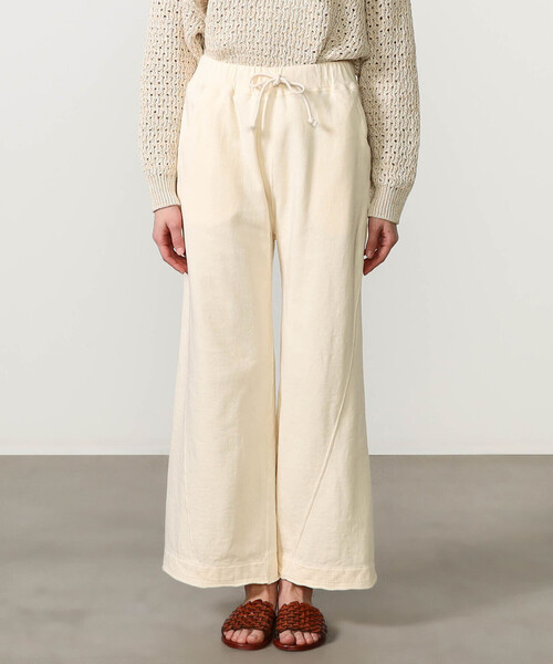 UNFIL（アンフィル）の「UNFIL | コットンテリー ワイドスウェットパンツ WOMEN（その他パンツ・レディース・ブルー系その他/オフホワイト・0）」の8枚目の写真