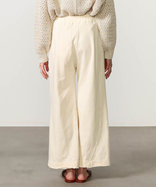 UNFIL（アンフィル）の「UNFIL | コットンテリー ワイドスウェットパンツ WOMEN（その他パンツ・レディース・ブルー系その他/オフホワイト・0）」の10枚目の写真