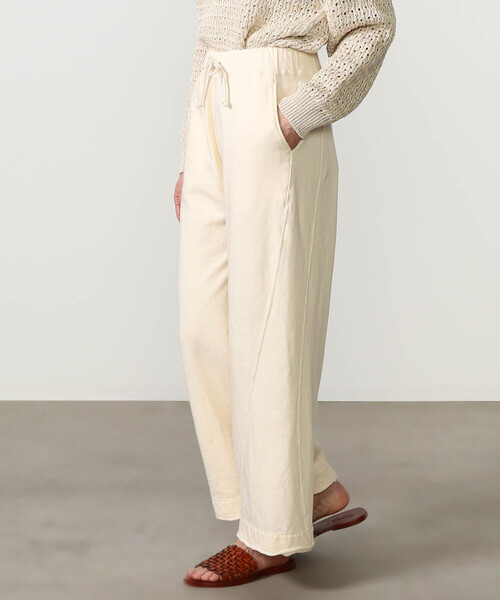 UNFIL（アンフィル）の「UNFIL | コットンテリー ワイドスウェットパンツ WOMEN（その他パンツ・レディース・ブルー系その他/オフホワイト・0）」の11枚目の写真