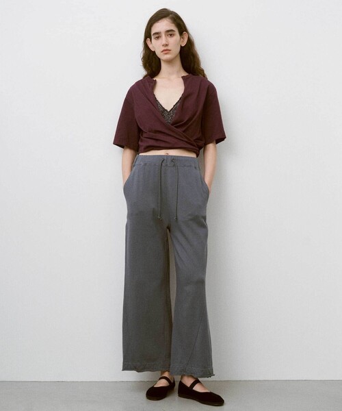 UNFIL（アンフィル）の「UNFIL | コットンテリー ワイドスウェットパンツ WOMEN（その他パンツ・レディース・ブルー系その他/オフホワイト・0）」の14枚目の写真