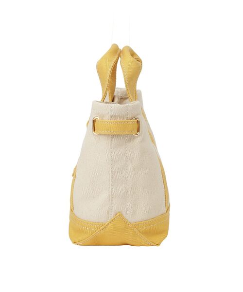 earth music&ecology（アースミュージックアンドエコロジー）の「ベルトキャンバストートバッグ M（トートバッグ・レディース・ネイビー/イエロー/グリーン・FREE）」の13枚目の写真