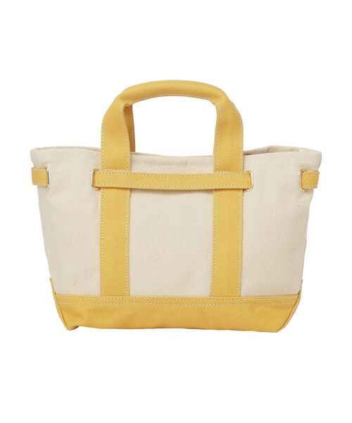 earth music&ecology（アースミュージックアンドエコロジー）の「ベルトキャンバストートバッグ M（トートバッグ・レディース・ネイビー/イエロー/グリーン・FREE）」の14枚目の写真