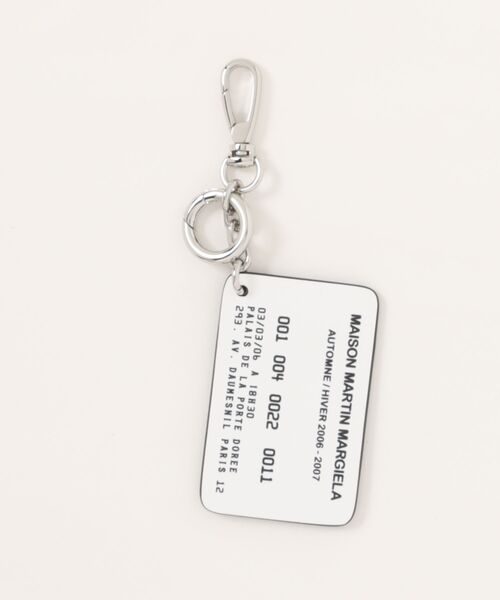 Maison Margiela（メゾンマルジェラ）の「Maison Margiela KEYRING CARD（キーケース/キーアクセサリー・メンズ・ブラック・FREE）」の4枚目の写真