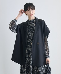 Dignite collier メッシュダブルジャケット（テーラードジャケット