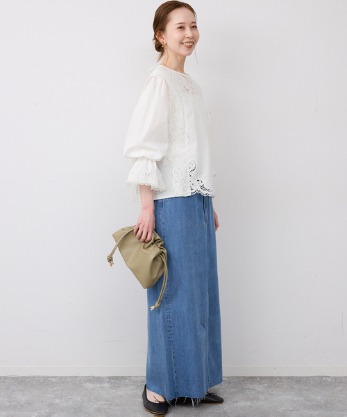 スローブイエナ別注♡新品カットワークブラウス カットワークブラウス（シャツ/ブラウス）｜SLOBE IENA