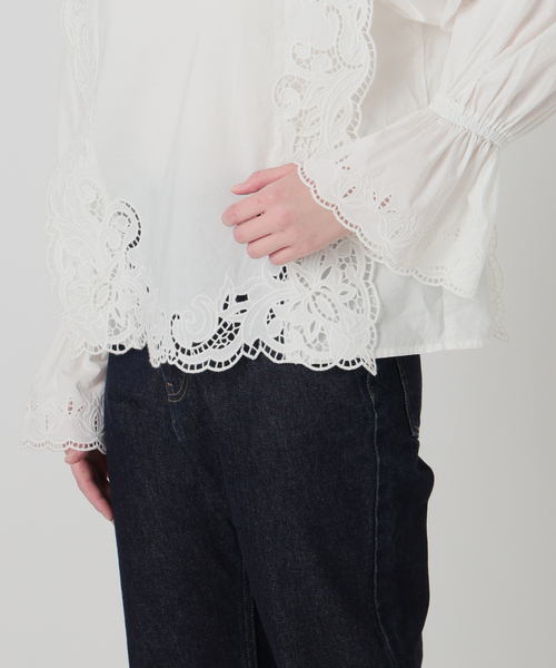スローブイエナ別注♡新品カットワークブラウス カットワークブラウス（シャツ/ブラウス）｜SLOBE IENA