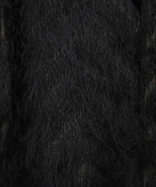 GARAGE OF GOOD CLOTHING（ガレージオブグッドクロージング）の「【日本製】フリンジVネックフレアプルオーバー（ベスト・レディース・ブラック/アイボリー・FREE）」の17枚目の写真