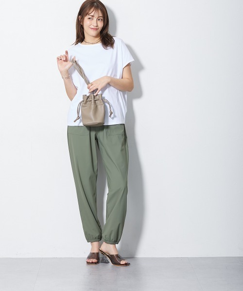 slattgir（スラットジール）の「高身長　ジョガーパンツ（ＵＶカット・接触冷感）丈長め・トールサイズ（その他パンツ・レディース・ブラック/オリーブ/モカ/ブルー・TM/T5L/T4L/T3L/TLL/TL）」の12枚目の写真