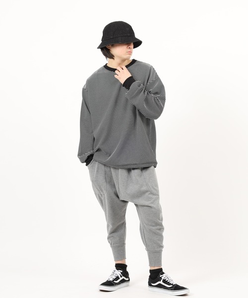 Relation(リレーション)の「ポンチバルーンパンツ(スウェットパンツ・メンズ・ブラック/グレー/ネイビー/グレー系その他/グレー系・XL/M/L)」の11枚目の写真