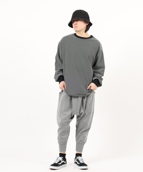 Relation(リレーション)の「ポンチバルーンパンツ(スウェットパンツ・メンズ・ブラック/グレー/ネイビー/グレー系その他/グレー系・XL/M/L)」の12枚目の写真