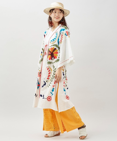 チャイハネ(チャイハネ)の「【チャイハネ】シフレーパッチワークパンツ(その他パンツ・レディース・ブルー/ホワイト/オレンジ・FREE)」の4枚目の写真