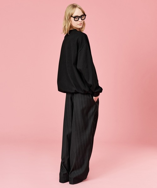 WETTEMPT（ウィテンプト）の「DRAWSTRING EMBROIDERY L/S TEE / ドローコード刺繍ロンT（Tシャツ/カットソー・メンズ・ブラック/グレー・SMALL/MEDIUM/LARGE）」の10枚目の写真