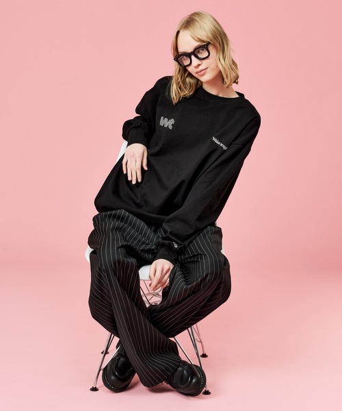 WETTEMPT（ウィテンプト）の「DRAWSTRING EMBROIDERY L/S TEE / ドローコード刺繍ロンT（Tシャツ/カットソー・メンズ・ブラック/グレー・SMALL/MEDIUM/LARGE）」の13枚目の写真