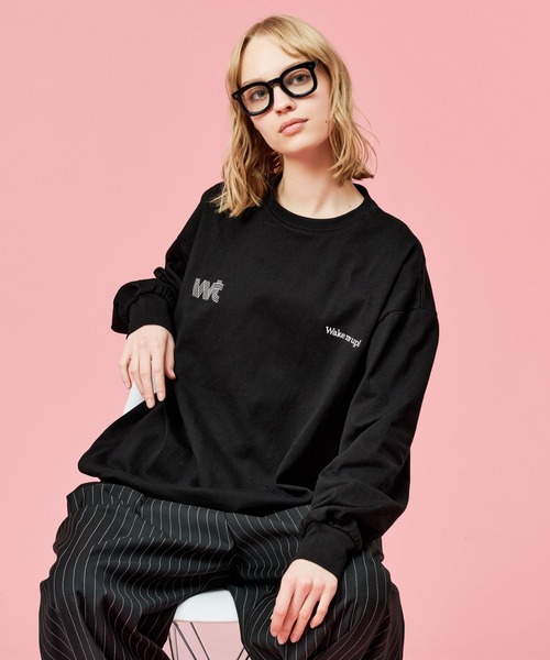 WETTEMPT（ウィテンプト）の「DRAWSTRING EMBROIDERY L/S TEE / ドローコード刺繍ロンT（Tシャツ/カットソー・メンズ・ブラック/グレー・SMALL/MEDIUM/LARGE）」の14枚目の写真