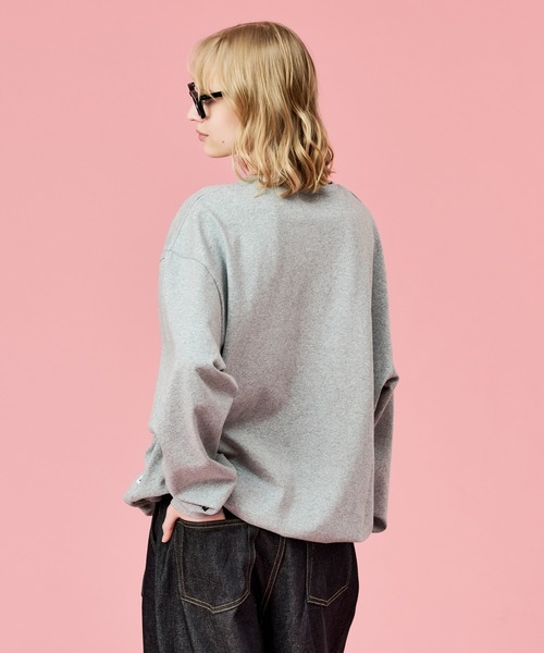 WETTEMPT（ウィテンプト）の「DRAWSTRING EMBROIDERY L/S TEE / ドローコード刺繍ロンT（Tシャツ/カットソー・メンズ・ブラック/グレー・SMALL/MEDIUM/LARGE）」の18枚目の写真