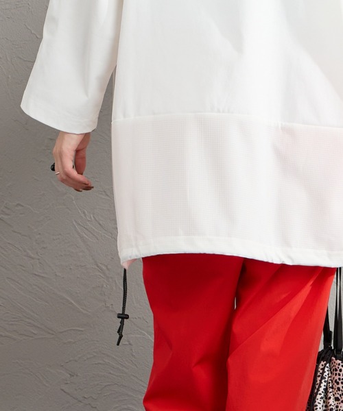 +phenix（プラスフェニックス）の「[＋phenix/プラスフェニックス] 別注 エアメッシュコンビ 7分袖Tシャツ【追加】（Tシャツ/カットソー・メンズ・ホワイト/ブラック・XL/L/M）」の19枚目の写真