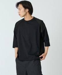 +phenix（プラスフェニックス）の「[+phenix プラスフェニックス] 別注 エアメッシュコンビ 7分袖Tシャツ（Tシャツ/カットソー）」