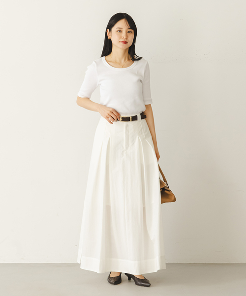 Noble（ノーブル）の「ULTIMAコットンラウンドネックT（Tシャツ/カットソー・レディース・ブラック/ピンク/ホワイト/ライトグレー・FREE）」の20枚目の写真