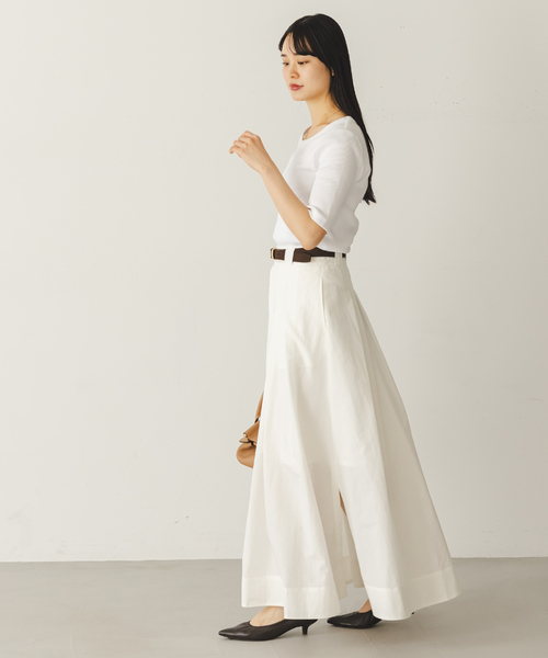 Noble（ノーブル）の「ULTIMAコットンラウンドネックT（Tシャツ/カットソー・レディース・ブラック/ピンク/ホワイト/ライトグレー・FREE）」の21枚目の写真