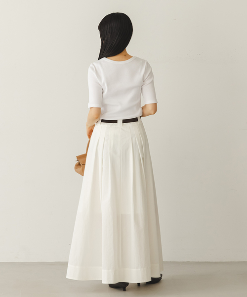 Noble（ノーブル）の「ULTIMAコットンラウンドネックT（Tシャツ/カットソー・レディース・ブラック/ピンク/ホワイト/ライトグレー・FREE）」の22枚目の写真