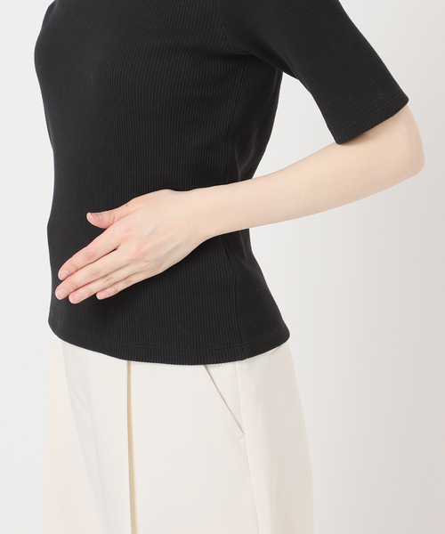 Noble（ノーブル）の「ULTIMAコットンラウンドネックT（Tシャツ/カットソー・レディース・ブラック/ピンク/ホワイト/ライトグレー・FREE）」の10枚目の写真