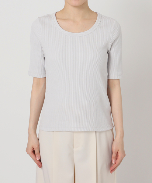 Noble（ノーブル）の「ULTIMAコットンラウンドネックT（Tシャツ/カットソー・レディース・ブラック/ピンク/ホワイト/ライトグレー・FREE）」の13枚目の写真