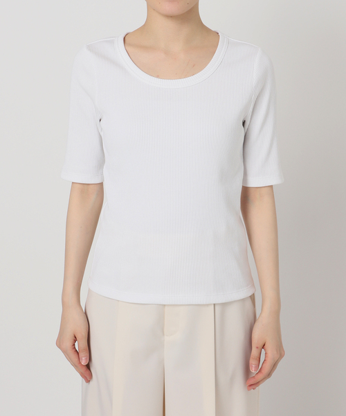 Noble（ノーブル）の「ULTIMAコットンラウンドネックT（Tシャツ/カットソー・レディース・ブラック/ピンク/ホワイト/ライトグレー・FREE）」の15枚目の写真