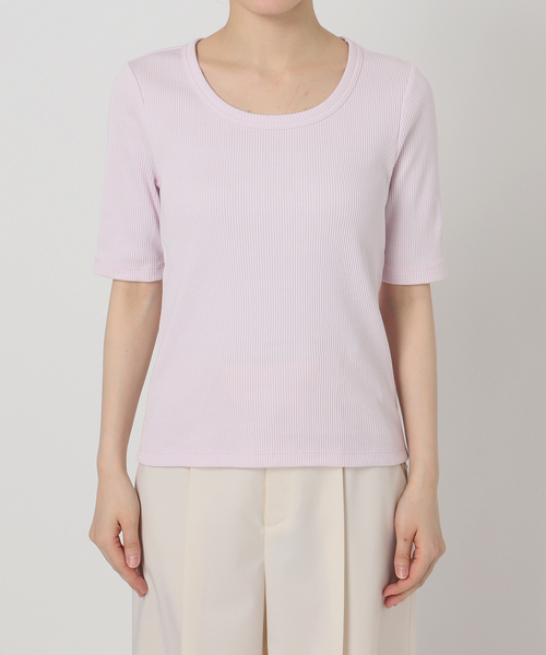 Noble（ノーブル）の「ULTIMAコットンラウンドネックT（Tシャツ/カットソー・レディース・ブラック/ピンク/ホワイト/ライトグレー・FREE）」の17枚目の写真