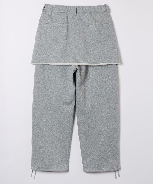 soduk(スドーク)の「【soduk】26SS新作 trousers' skirt / トラウザースカート(スウェットパンツ・レディース・ブラック/グレー・S/M)」の3枚目の写真