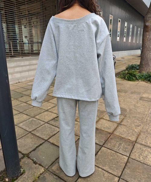 esutoreja（エストレジャ）の「ワンショルダースウェットセットアップ（セットアップ・レディース・グレー/オートミール・FREE）」の21枚目の写真
